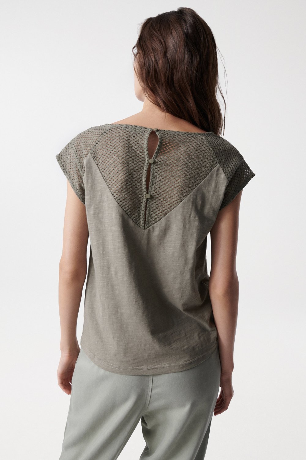 T-shirt with lace detail on the back - Salsa