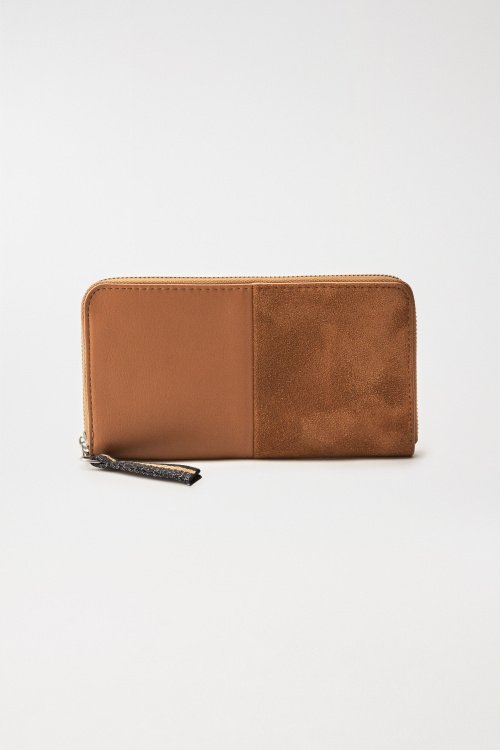 Wallet With Suede