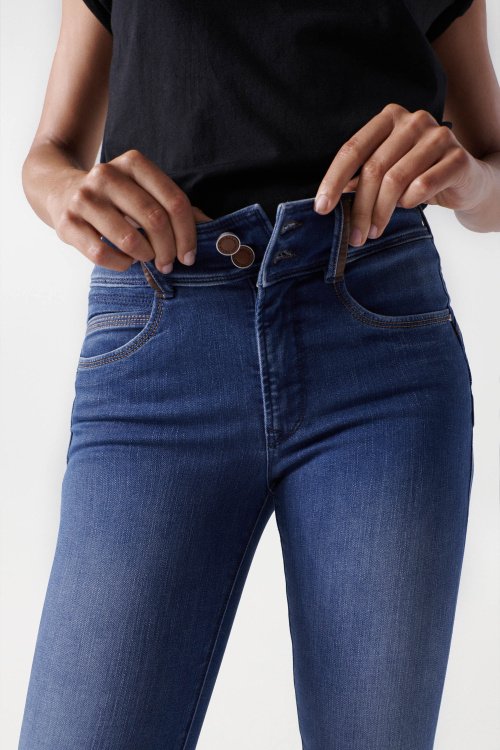 Slim Push In Secret jeans with Nappa belt loops