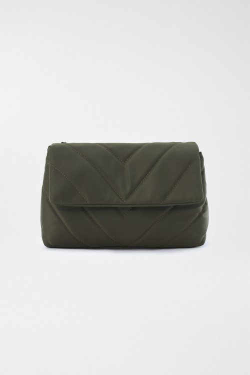 Quilted nylon handbag