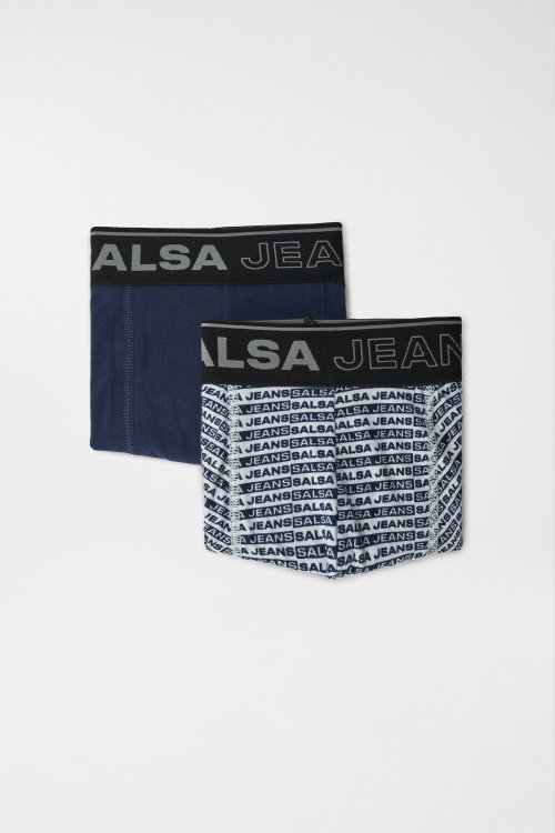 Pack de deux boxers, 1 avec logo Salsa + 1 uni