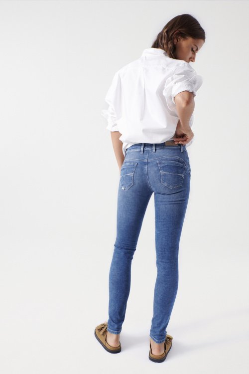 Skinny Push Up Wonder jeans with detail