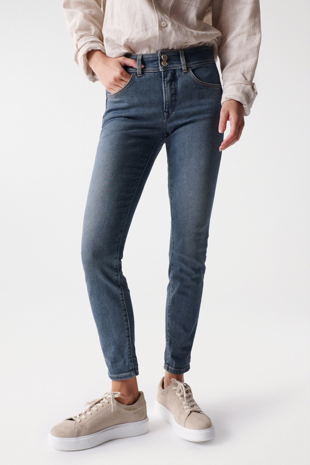 Skinny Push In Secret jeans with detail on the pocket - Salsa