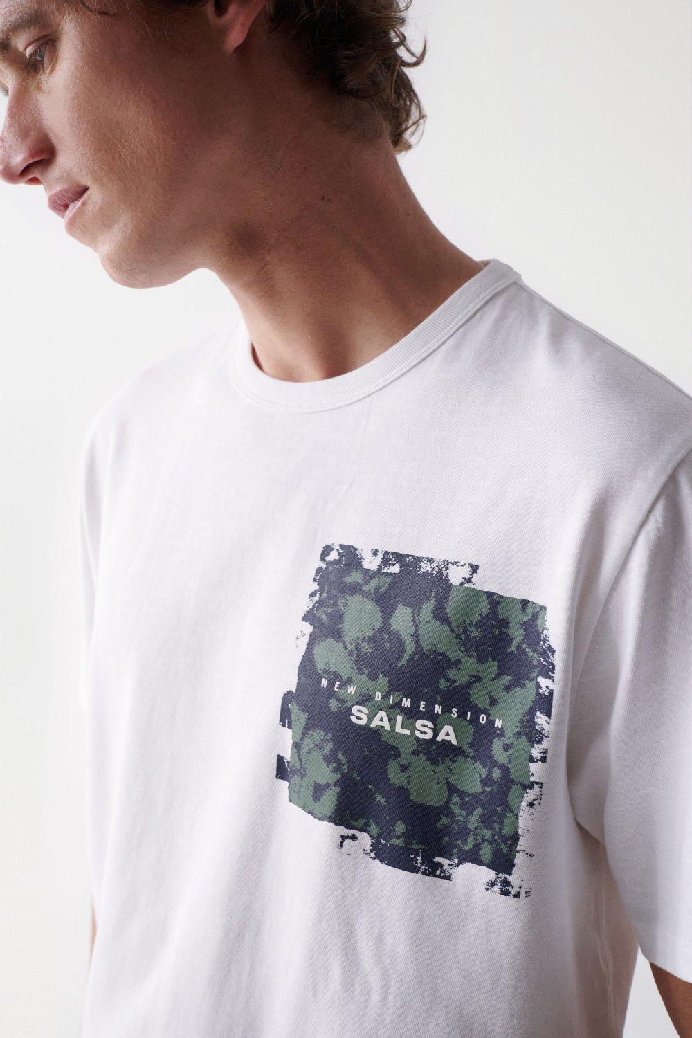 T-SHIRT WITH PRINT ON FRONT - Salsa