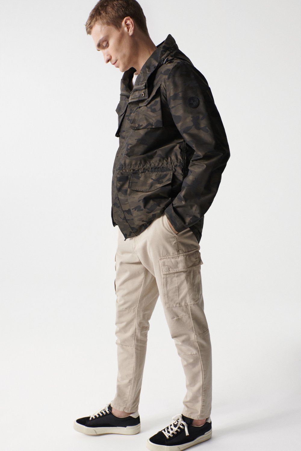 S-Repel parka with camouflage pattern - Salsa