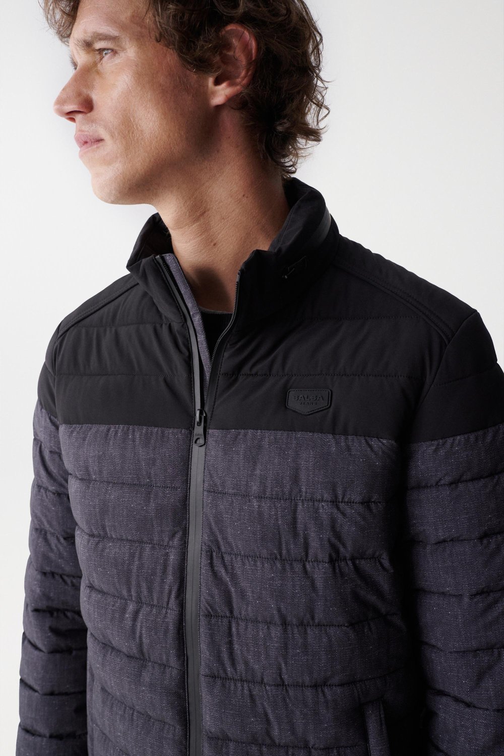 PADDED JACKET WITH COLOUR CONTRAST - Salsa