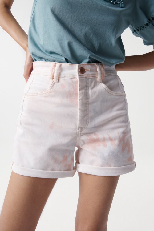 Tie-dye Push In Secret Glamour denim shorts