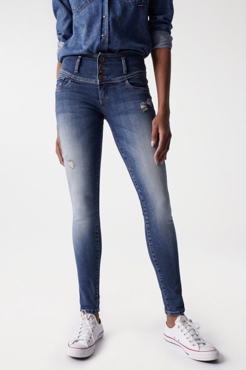 Mystery Skinny Jeans mit Waschung