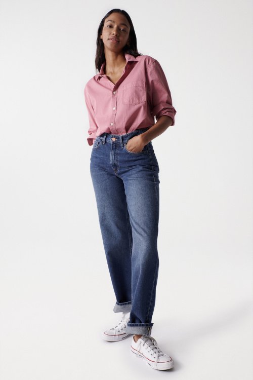 CROPPED TRUE-JEANS, STRAIGHT