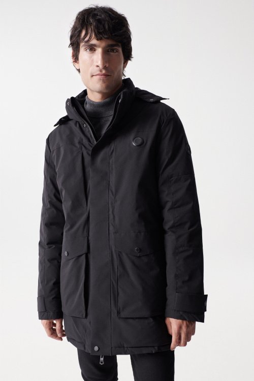Parka with heating mechanism