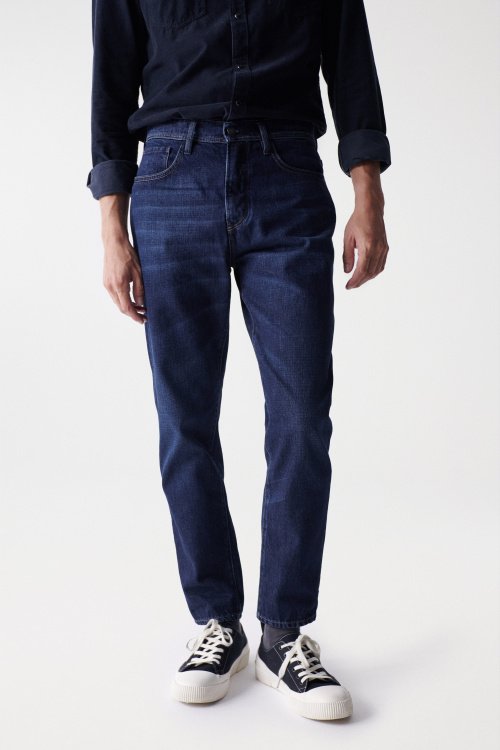 S-Repel Tapered Jeans Dunkelblau