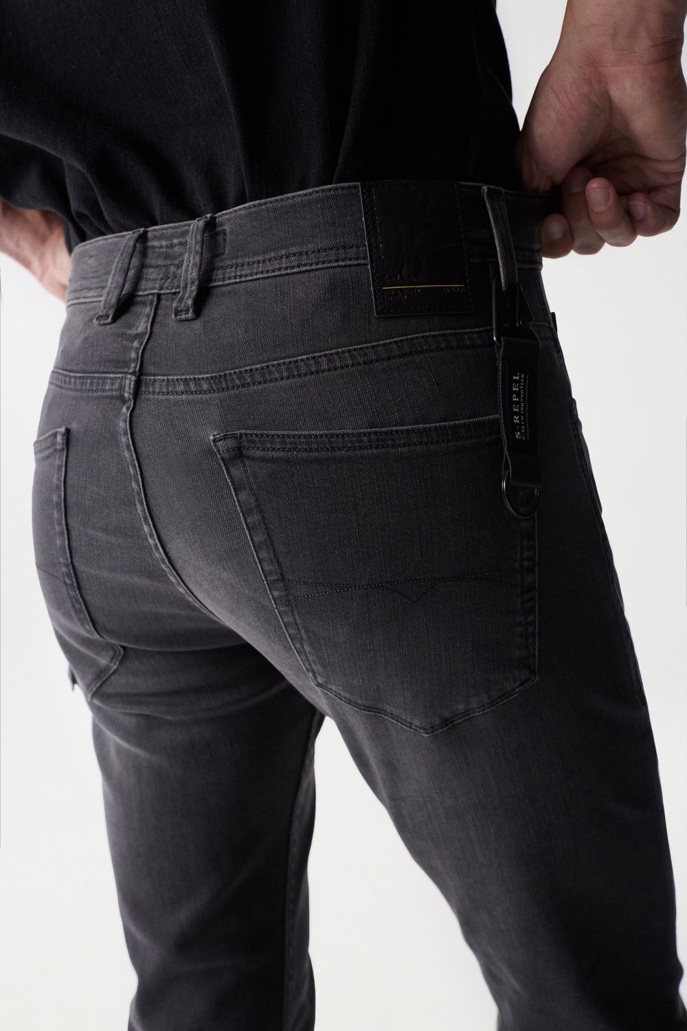 SLIM S-REPEL JEANS WITH WEAR - Salsa