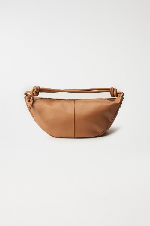 Leather-effect bag with two handles