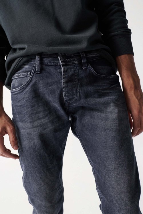 Skinny-Jeans mit Premium-Waschung