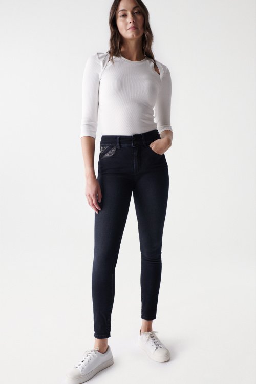 Push In Secret Skinny jeans with nappa detail