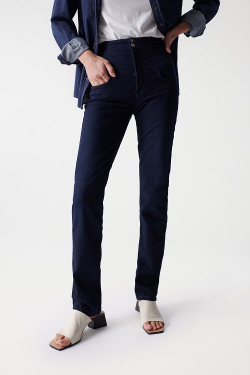 Diva-Jeans, Slim-Schnitt, mit Glanzdetail