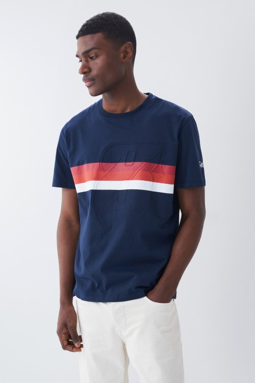 Striped Miguel Oliveira t-shirt