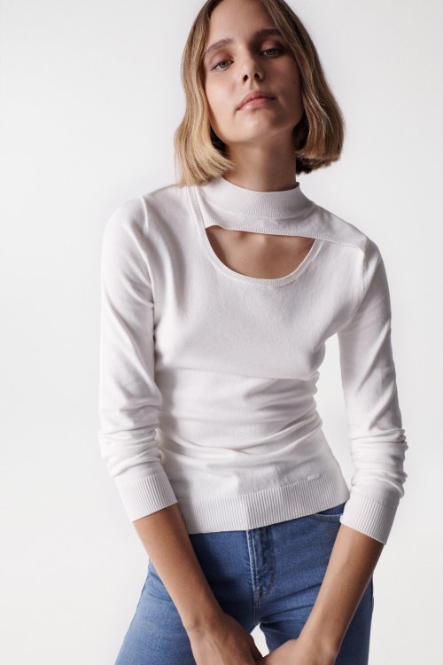 Cut-Out-Strickpullover