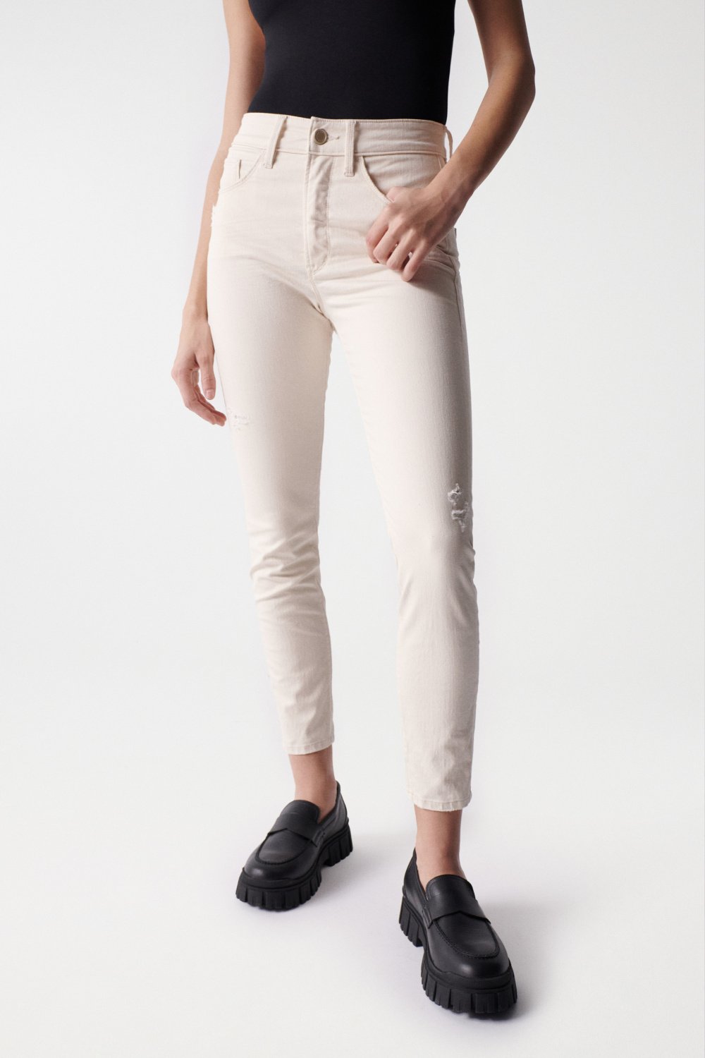 CROPPED SKINNY-JEANS - Salsa