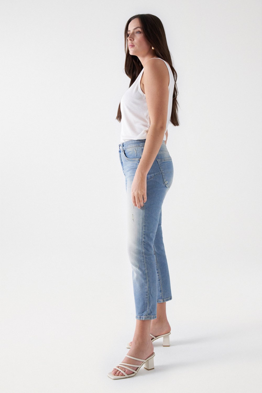 CROPPED SLIM PUSH IN SECRET GLAMOUR JEANS - Salsa