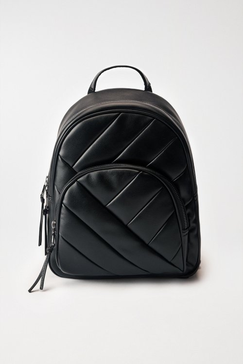 Leather effect rucksack