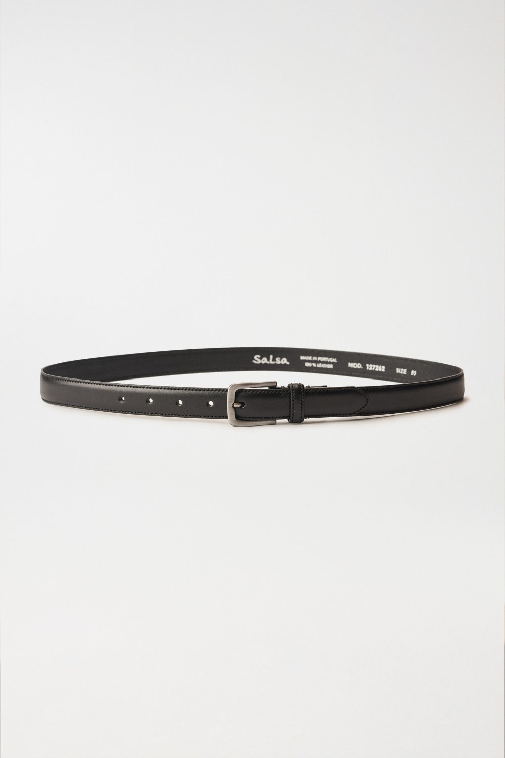 Black leather belt - Salsa