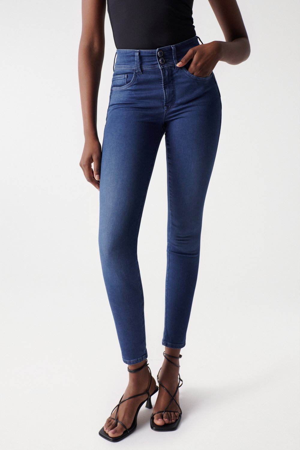 SKINNY SECRET PUSH IN SOFT TOUCH JEANS - Salsa