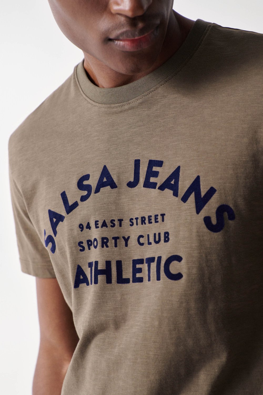T-shirt with Salsa name in velvet - Salsa