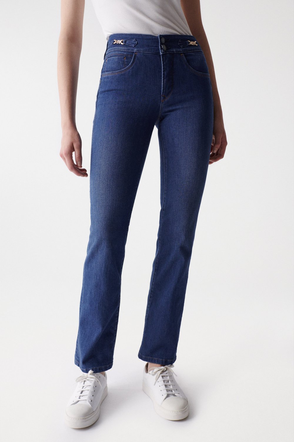 Push In Secret Jeans with metallic detail on the belt - Salsa