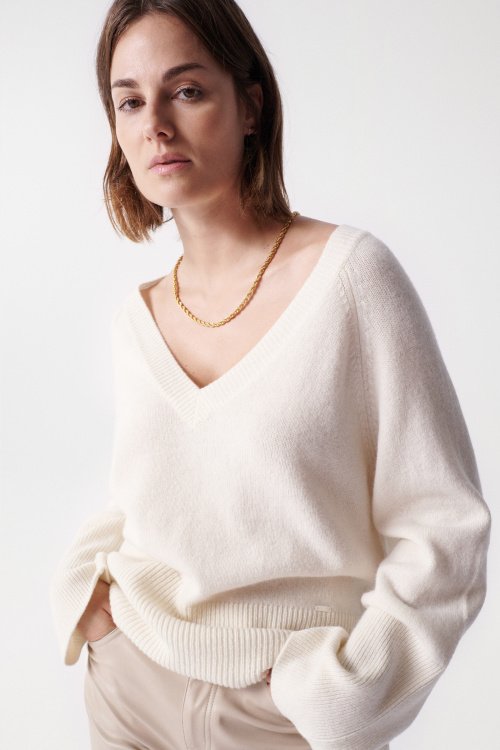 Knitted wool jumper