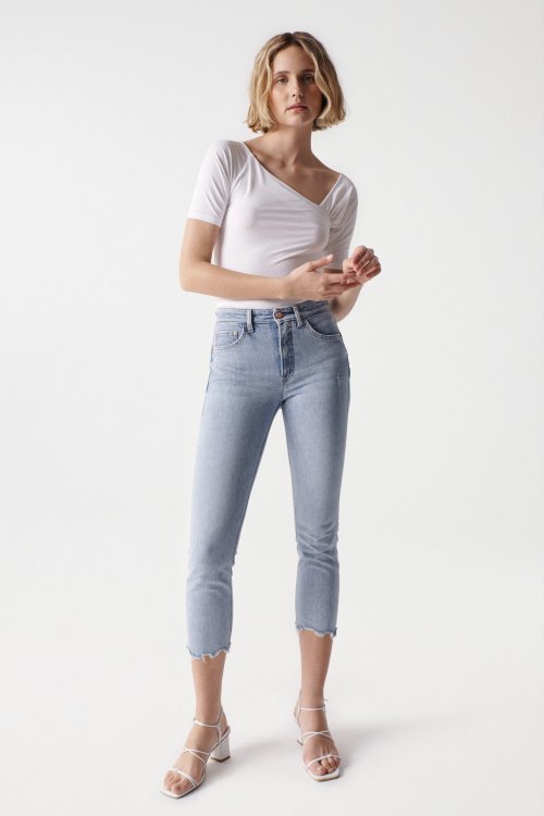 CROPPED PUSH IN SECRET GLAMOUR-JEANS, SLIM