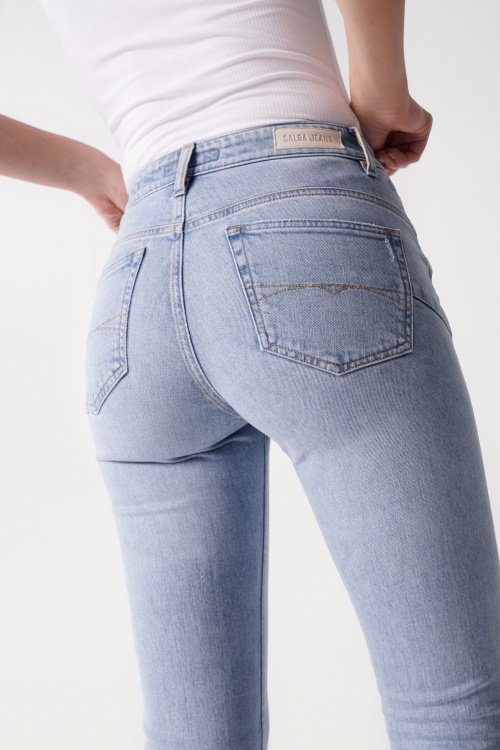 PUSH IN SECRET GLAMOUR CROPPED SLIM JEANS
