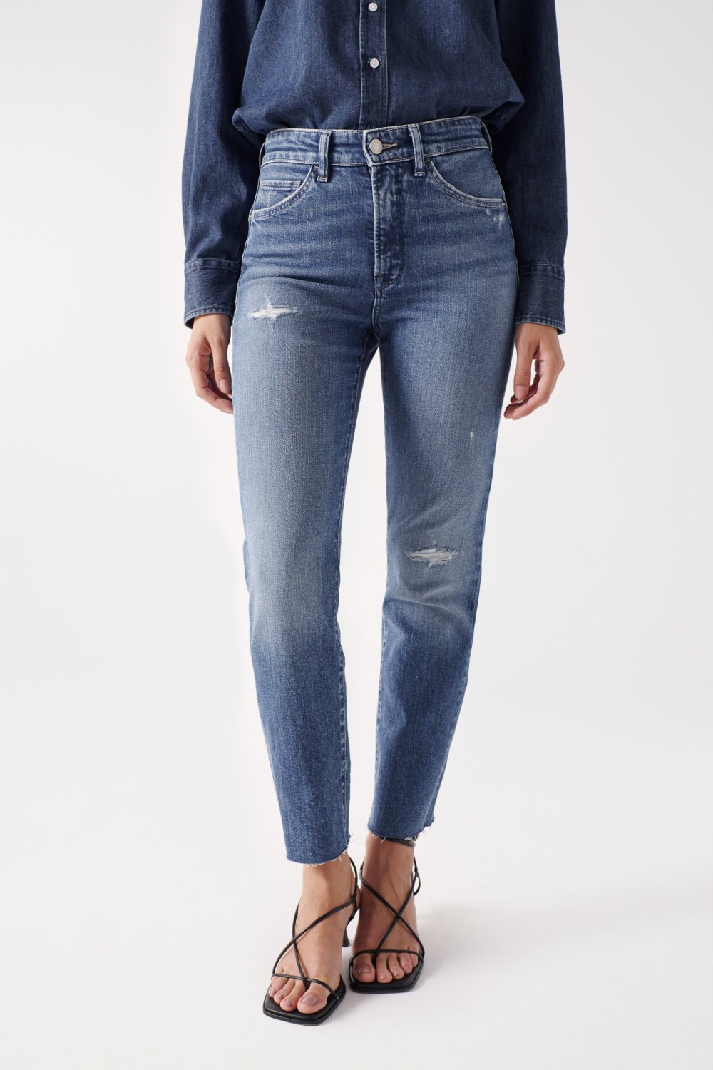 Faith Push In jeans with rips - Salsa