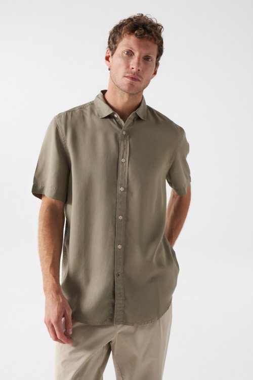 Short-Sleeve Lyocell Shirt