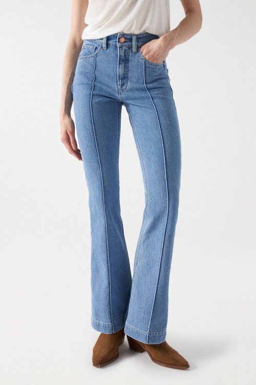 Faith Push In jeans with front seams