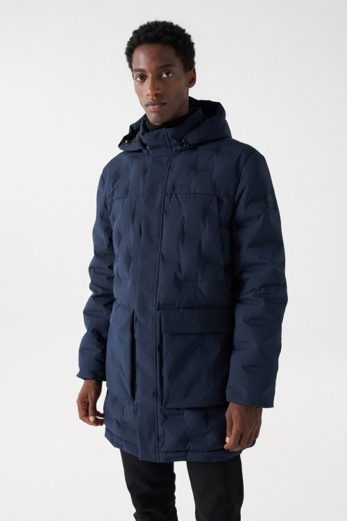 QUILTED JACKET WITH HOOD