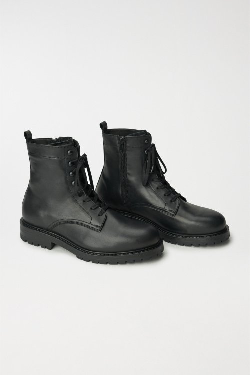 LEATHER MILITARY BOOTS