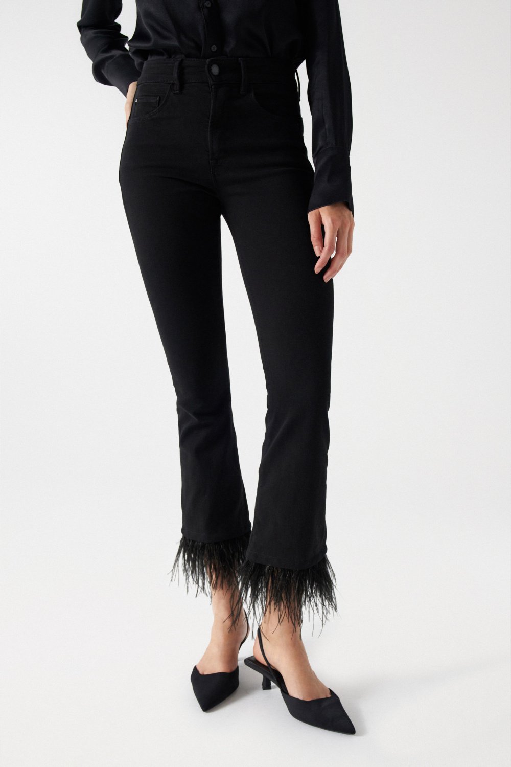 Faith Push In jeans with feathers - Salsa