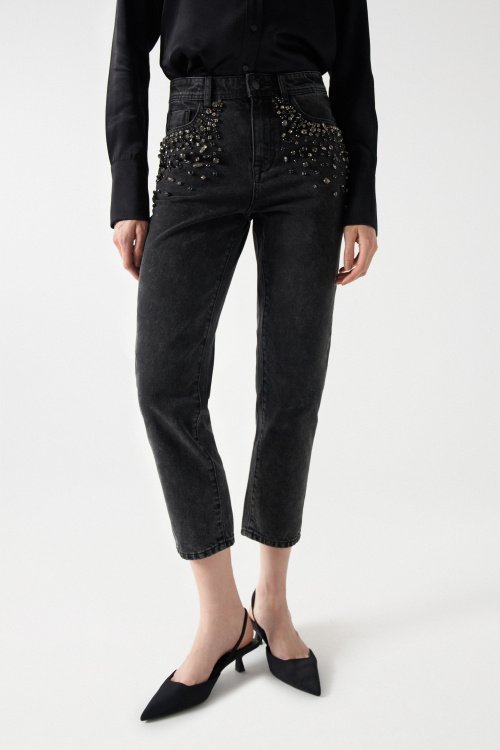 TRUE JEANS WITH GLITTER