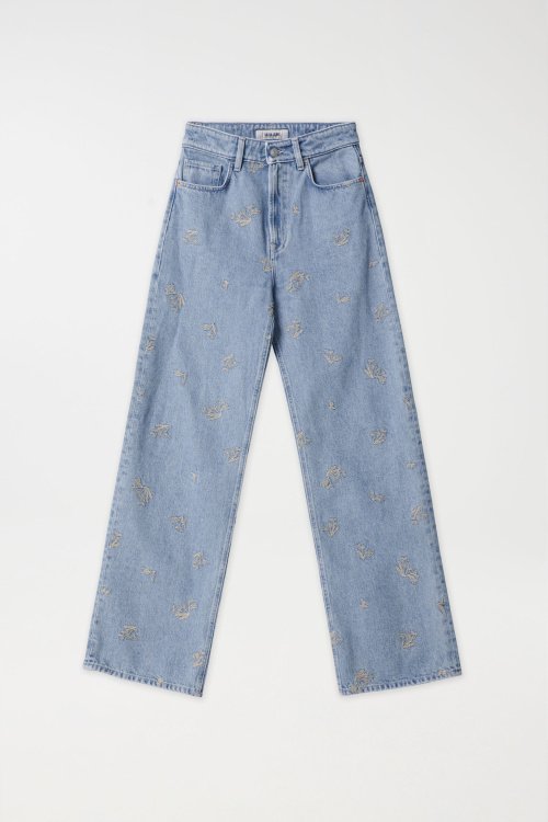 TRUE HIGH RISE JEANS WITH EMBROIDERY
