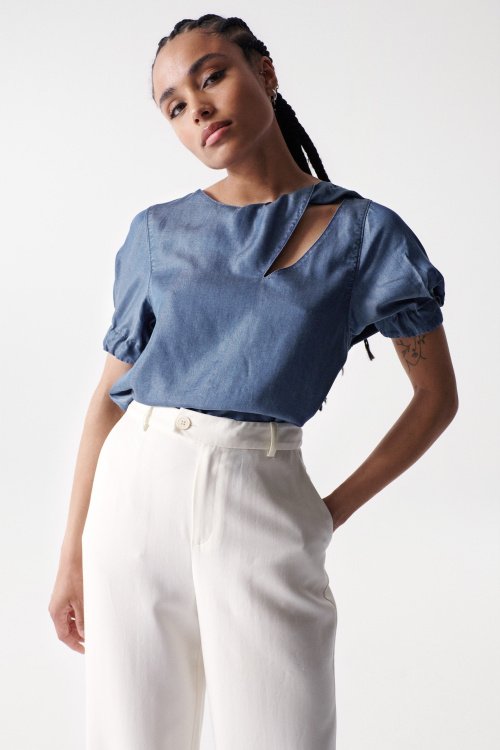 TOP WITH KNOT DETAIL - Salsa