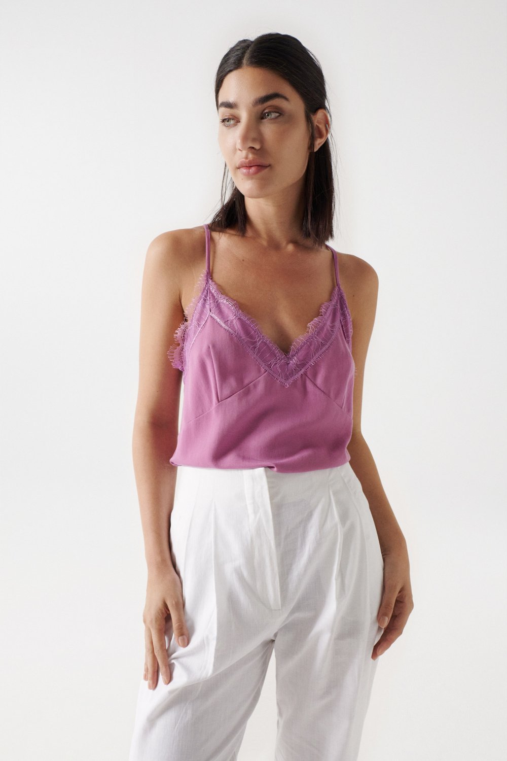 TOP WITH LACE - Salsa