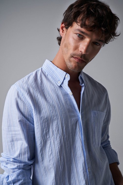 COTTON SHIRT WITH STRIPES