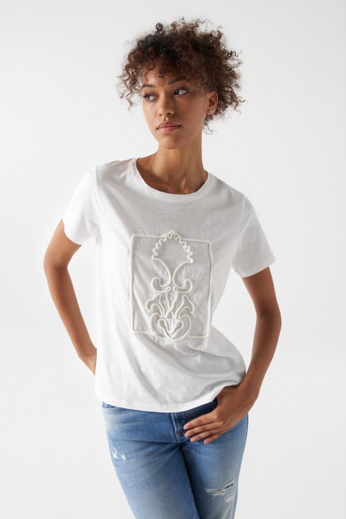 T-SHIRT WITH ROPE GRAPHIC