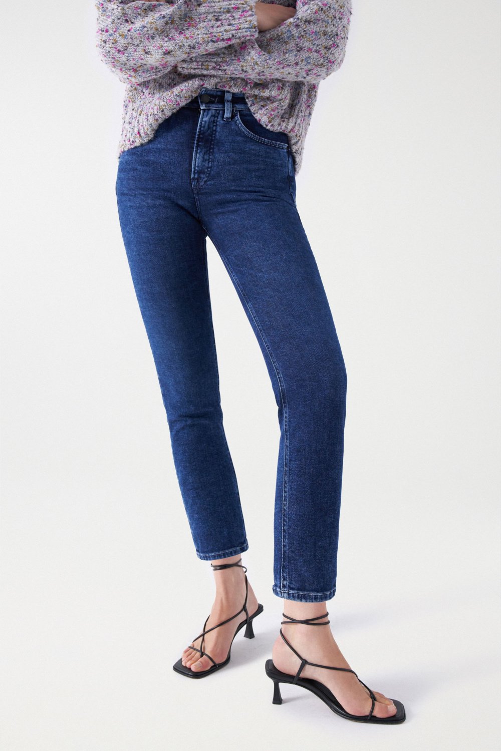FAITH PUSH IN-JEANS, CROPPED SLIM-PASSFORM - Salsa