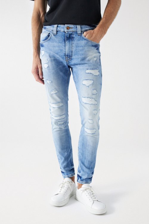 CRAFT SERIES SKINNY JEANS WITH RIPS