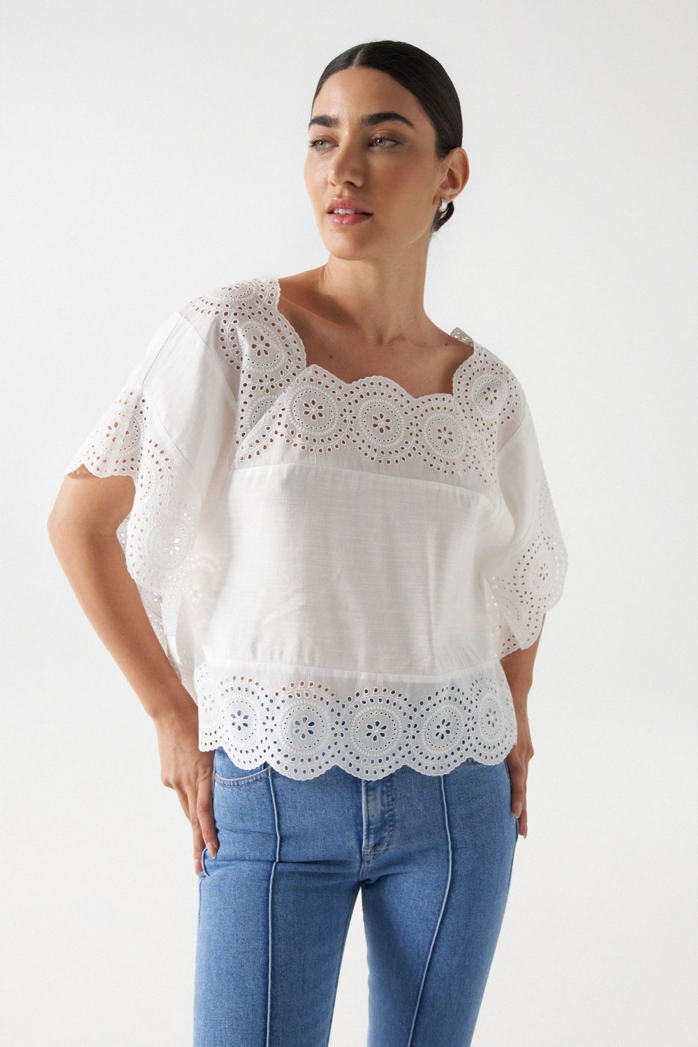 EMBROIDERED TOP - Salsa