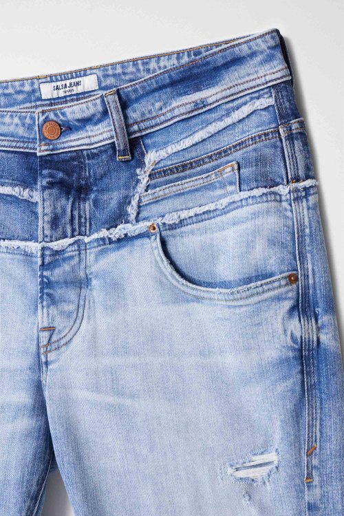 CRAFT SERIES DESTROYED TAPERED JEANS