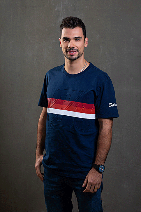 Camiseta Miguel Oliveira con rayas