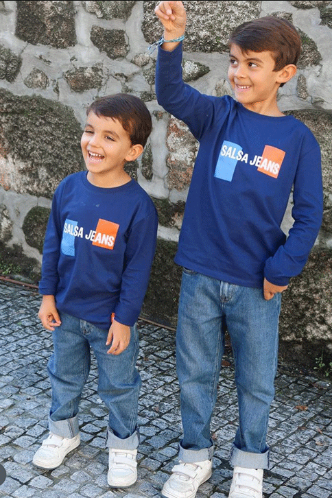 Limited edition jumper for boys with Salsa logo